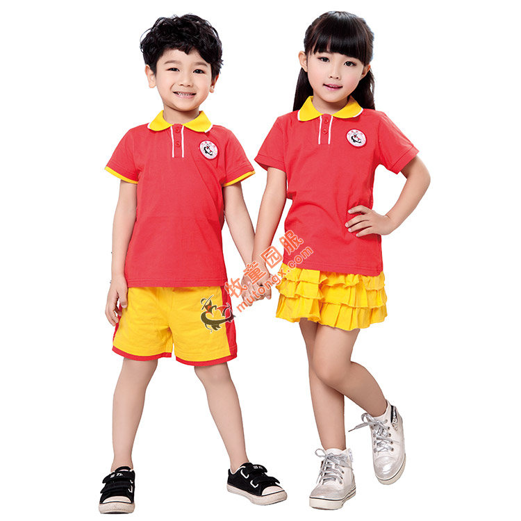 幼儿园服夏季园服MT1082AB红色